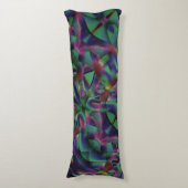 Bänder, miteinander verwoben, farbig dunkel seitenschläferkissen (Vorderseite Vertikal)