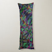 Bänder, miteinander verwoben, farbig dunkel seitenschläferkissen (Rückseite (Vertikal))