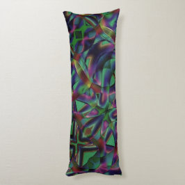 Bänder, miteinander verwoben, farbig dunkel seitenschläferkissen