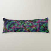 Bänder, miteinander verwoben, farbig dunkel seitenschläferkissen (Vorderseite)