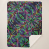 Bänder, miteinander verwoben, farbig dunkel sherpadecke (Vorderseite)