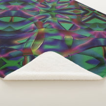 Bänder, miteinander verwoben, farbig dunkel