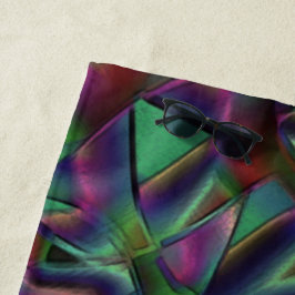 Bänder, miteinander verwoben, farbig dunkel strandtuch