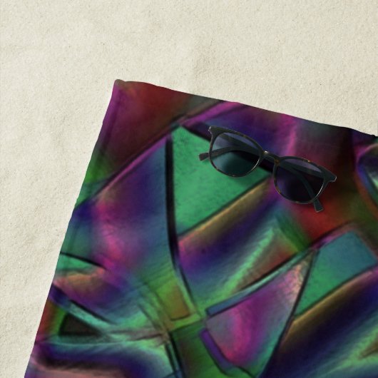 Bänder, miteinander verwoben, farbig dunkel strandtuch (Beispiel)