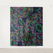 Bänder, miteinander verwoben, farbig dunkel wandteppich (Vorderseite)