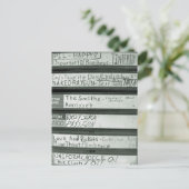 Bänder Postkarte (Stehend Vorderseite)