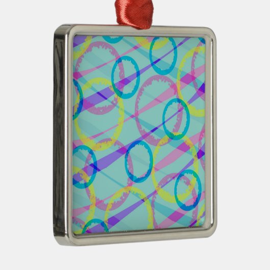 Bänder Silbernes Ornament (Rechts)