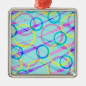 Bänder Silbernes Ornament (Vorne)