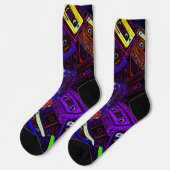 Bänder Socken (Linkes Detail)
