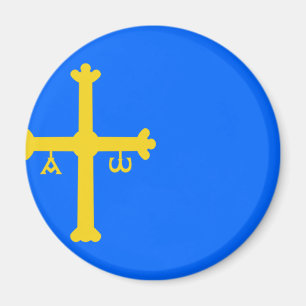 Bandera De Asturien - Flagge von Asturien Magnet