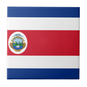 Bandera De Costa Rica - Flagge von Costa Rica Fliese