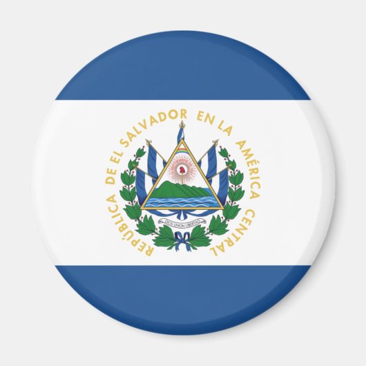 Bandera de El Salvador Magnet (Vorne)