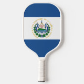 Bandera de El Salvador Pickleball Schläger (Rückseite)
