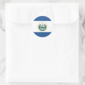 Bandera de El Salvador Runder Aufkleber (Tasche)