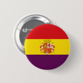Bandera de la República Española Button (Vorne & Hinten)
