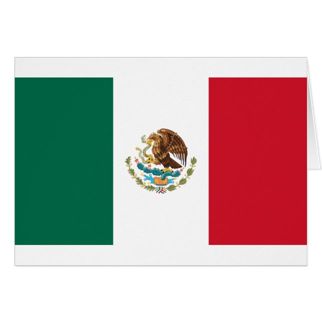 Bandera de México - Flagge Mexikos - Mexikanische  (Vorderseite (Horizontal))