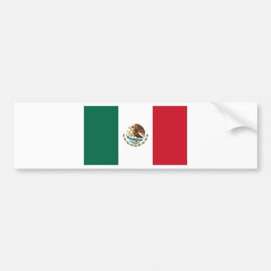 Bandera de México - Flagge Mexikos - Mexikanische  Autoaufkleber (Vorne)