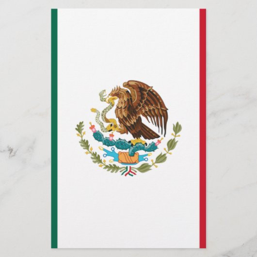 Bandera de México - Flagge Mexikos - Mexikanische Briefpapier (Vorderseite)