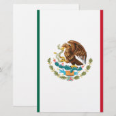 Bandera de México - Flagge Mexikos - Mexikanische Briefpapier (Vorne/Hinten)