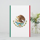 Bandera de México - Flagge Mexikos - Mexikanische Briefpapier (Stehend Vorderseite)