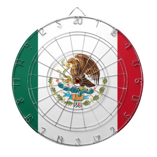 Bandera de México - Flagge Mexikos - Mexikanische  Dartscheibe (vorne)