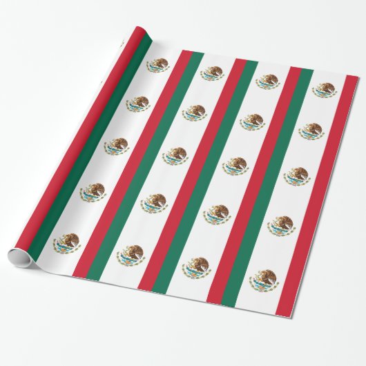 Bandera de México - Flagge Mexikos - Mexikanische  Geschenkpapier (Ungerollt)