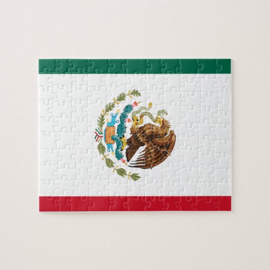 Bandera de México - Flagge Mexikos - Mexikanische Puzzle (Horizontal)