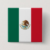 Bandera de Mexico National flagge Mexicanos Button (Vorderseite)