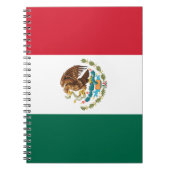 Bandera de Mexico National flagge Mexicanos Notizblock (Vorderseite)