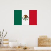 Bandera de Mexico National flagge Mexicanos Poster (Küche)