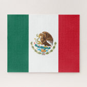 Bandera de Mexico National flagge Mexicanos Puzzle (Horizontal)