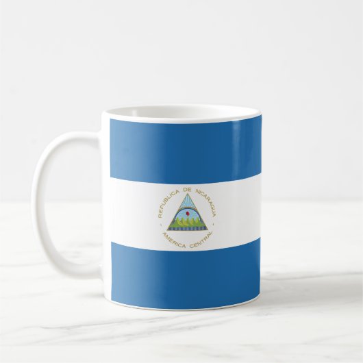 Bandera de Nicaragua Kaffeetasse (Links)