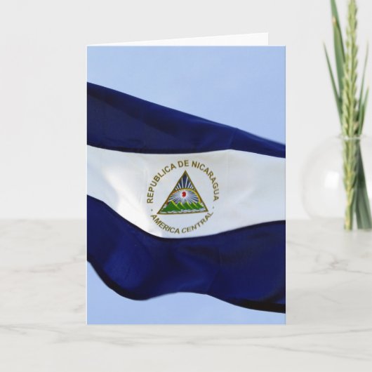 bandera De Nicaragua Karte (Vorderseite)