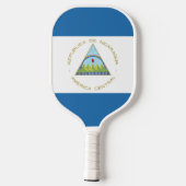 Bandera de Nicaragua Pickleball Schläger (Rückseite)