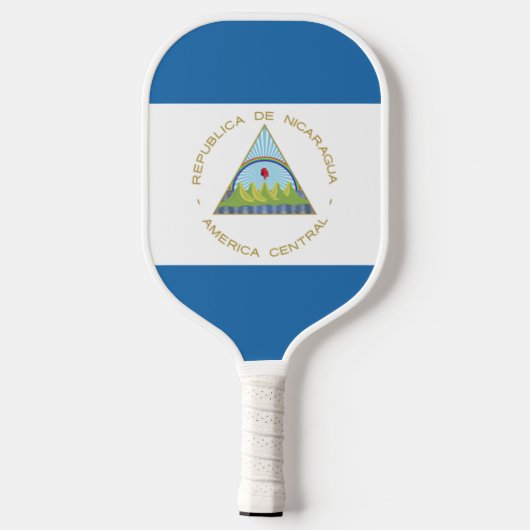 Bandera de Nicaragua Pickleball Schläger (Rückseite)