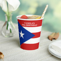 Bandera de Puerto Rico Geburtstagsfeier