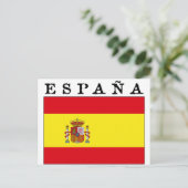 Bandera Española Postkarte (Stehend Vorderseite)