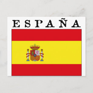 Bandera Española Postkarte