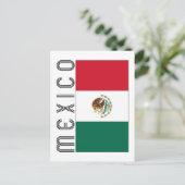 Bandera Mejicana Postkarte (Stehend Vorderseite)