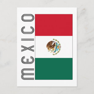 Bandera Mejicana Postkarte