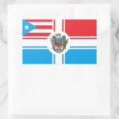 Bandera Pitirre-Puerto Rico Flaggensticker Rechteckiger Aufkleber (Tasche)