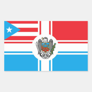 Bandera Pitirre-Puerto Rico Flaggensticker Rechteckiger Aufkleber