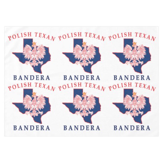 Bandera Polish Texan Tischdecke (Vorderseite (Horizontal))