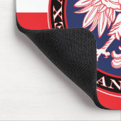 Bandera Round Polish Texan Mousepad (Ecke)