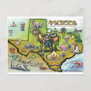 Bandera TEXAS Karte