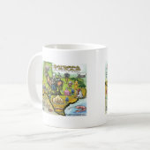 Bandera TEXAS Karte Kaffeetasse (Vorderseite Links)