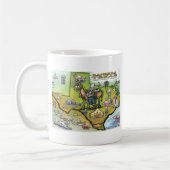 Bandera TEXAS Karte Kaffeetasse (Links)