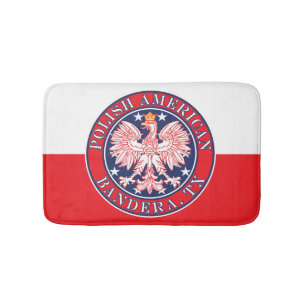 Bandera Texas Polnischer Adler Badematte
