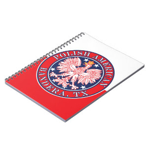 Bandera Texas Polnischer Adler Notizblock