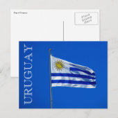 Bandera uruguay postkarte (Vorne/Hinten)